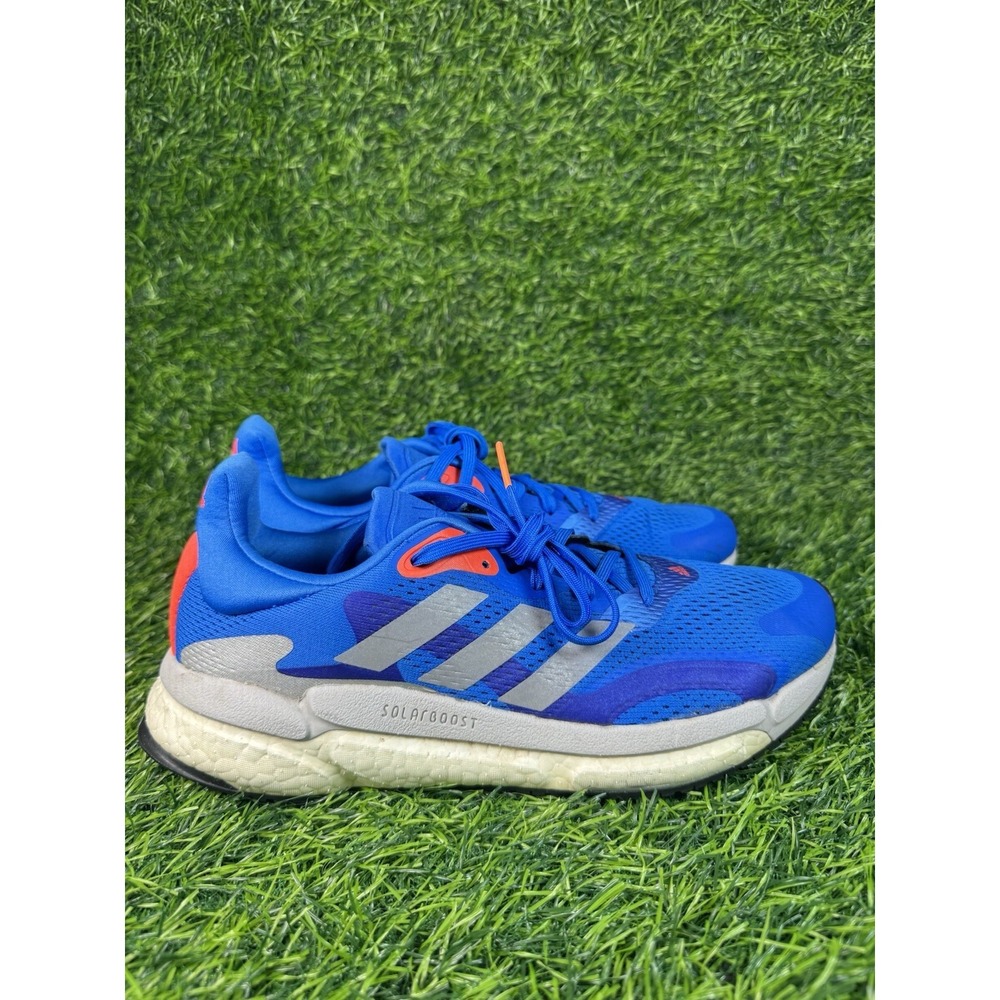 Adidas Solar Boost 3 Football Blue Silver‎ Solar Red Men's Size 7.5